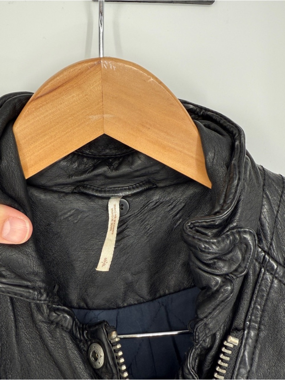 Free People Vegan Leather Moto Jacket Size S - Picture 3 of 8